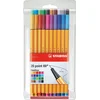 Image de STABILO Point 88 - Premium Fineliner 0,4 mm - Etui Met 20 Verschillende Kleuren