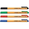 Image de STABILO GREENpoint - Hardtip Fineliner 0,8 mm - Nylon Punt - CO2 neutraal - Etui Met 4 Kleuren