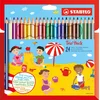 Image de STABILO Trio Thick - Dik Driekantig Kleurpotlood - Met Extra Dikke Kern 4,2 mm - Etui Met 24 Kleuren