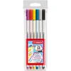 Image de Stabilo 68 Brush Stiften - 6 Kleuren voor Kunstenaars