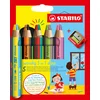 Image de STABILO woody 3 in 1 duo - Multi Talent Kleurpotloden - Etui Met 5 Kleuren & Puntenslijper