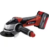 Image de Einhell Accu Haakse Slijper TE-AG 18/115 Li Kit - Power X-Change - 18 V/Li-ion - Ø115 mm - 8.500 t/min - Max. Snijdiepte: 28 mm - Incl. 1x 4.0 Ah Accu, Lader, 1x 115 mm Slijpschijf, 1x Lamellenschijf en Transport-/Opbergtas