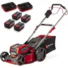 Image de Einhell Professional Accu Grasmaaier GP-CM 36/47 S Li BL Kit - Power X-Change - 36 V/Li-ion - Maaibreedte: 47 cm - Aanbevolen gazonoppervlakte: tot 700 m² - 65 L opvangzak - Maaihoogte: 25-80 mm - Incl. 4x 4.0 Ah Accu en 2x DUO-lader