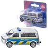 Image de Siku 1553, VW T5 Autowegpolitie, metaal/kunststof, zilver, openbare achterklep, trekhaak