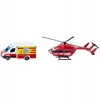 Image de siku 1748, Reddingsdienst-set, Reddingshelikopter en Mercedes Benz Ambulance, Metaal/Kunststof, Rood/Wit, Draaibare Rotoren