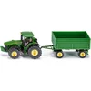 Image de SIKU 1953, John Deere tractor met hanger, schaal 1:50, metaal/kunststof