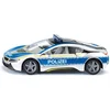 Image de SIKU 2303, BMW i8 politieauto, metaal/kunststof, 1:50, blauw/zilver, portieren kunnen open, verwisselbare wielen, rubberen banden