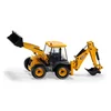 Image de SIKU, 3558, JCB 4CX Graaflaadmachine, 1:50, metaal/kunststof, geel, vele functie