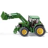 Image de SIKU 3652, John Deere Tractor met voorlader, 1:32, metaal/kunststof, groen, beweegbare voorlader, verwijderbare bestuurderscabine