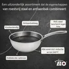 Image de Sauteerpan 20 cm van 18/10 roestvrij staal Elo Relief Evolution