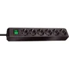 Image de Eco-Line met schakelaar 6-voudig zwart 3 m H05VV-F 3G1,5