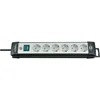 Image de Premium-Line stekkerdoos 6-voudig zwart/lichtgrijs 3m H05VV-F 3G1,5