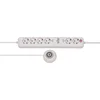 Image de Eco-Line stekkerdoos Comfort Switch Plus EL CSP 24 6-voudig wit 1,5m H05VV-F 3G1,5 2 permanente, 4 schakelbare externe voetschakelaar