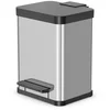 Image de Hailo Öko Duo Plus M Prullenbak - afvalscheider - 2 x 9 l - RVS