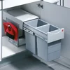 Image de Hailo 3666801 - AS Tandem - 15L/15L - Veegset - Lichtgrijs