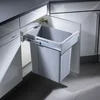 Image de Hailo Easy-Cargo Inbouw Prullenbak - 40 l - Grijs