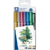 Image de STAEDTLER Design Journey metallic pen - PROMO set 6 kleuren + gratis pigment liner