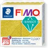 Image de FIMO effect ovenhardende boetseerklei standaard blokje 57 g - glitter goud