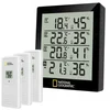 Image de National Geographic - Hygrometer - 4 Meetresultaten - Binnen en Buiten - Zwart