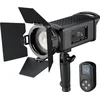 Image de Bresser SP-60 LED Fresnel Lamp 60W   Draagbare Daglicht Schijnwerper voor Video, Fotografie & Studio   Incl. Filters & Afstandsbediening