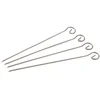 Image de Set van 4 roestvrijstalen spiesjes 21 cm Fackelmann BBQ Editie