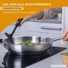 Image de Pan 28 cm van 18/8 roestvrij staal Fackelmann Ovalgriff