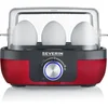 Image de Severin EK 3168 Eierkoker Rood metallic rvs-zwart 1-6 eieren