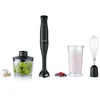 Image de Severin SM 3762 Staafmixerset   350 W   Met Hakmolen, Garde & Maatbeker 700 ml   Zwart
