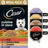 Image de Cesar Hondenvoer - Cuisine Mix in Saus - Maaltijdkuipjes 24x150g