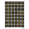 Image de Huismerk Herma 4130 Etiket met letters A-Z 13mm Zwart-Goud - 1 pakje met 2 velletjes