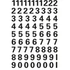 Image de Herma 4159 Etiket met getallen 0-9 10mm Zwart-Transparant - 1 pakje met 1 velletje