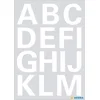 Image de Herma Alfabet plak letters A-Z Stickers - 2x vellen - wit - 25 mm - watervast