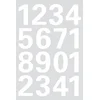 Image de Herma Stickervel nummers - cijfers / getallen - 0 t/m 9 - 1x vellen - wit - 25 mm - watervast