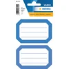 Image de Huismerk Herma 5714 Etiket Schrift 82x55mm Blauw/Wit - Pakje met 6 velletjes stickers