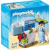 Image de Kamermeisje met trolley/ Femme de service
