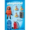 Image de Brandweerman met gaspak / Pompier avec combinaison de feu