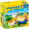 Image de Playmobil 123 Boerin met haan en kip - 6965