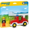 Image de PLAYMOBIL 1.2.3 Brandweerwagen met ladder - 6967