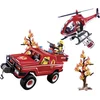 Image de Playmobil City Action 9518 Bos brandweerwagen met Helikopter