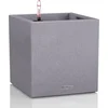 Image de LECHUZA CANTO Stone 30 low - Plantenbak - met uitneembare binnenbak - met bewateringssysteem - ALL-IN-ONE set met LECHUZA-PON - steengrijs