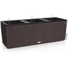 Image de LECHUZA TRIO COTTAGE 30 - Plantenbak - met uitneembare binnenbakken - met bewateringssysteem - ALL-IN-ONE set met LECHUZA-PON - mokka