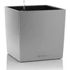 Image de LECHUZA CUBE PREMIUM 50 - Plantenbak - met uitneembare binnenbak - met bewateringssysteem - ALL-IN-ONE set met LECHUZA-PON - zilver metallic