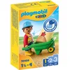 Image de PLAYMOBIL 1.2.3 Bouwvakker met kruiwagen - 70409