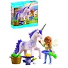 Image de PLAYMOBIL | Magische Eenhoorns | Verzamelbare Eenhoorn Lucky Lavendel met Fee | Fantasierijke speelset voor eenhoornfans | Met liefdevolle details & verwisselbare accessoires | Perfect cadeau voor kinderen vanaf 4 jaar | 71843