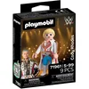 Image de Playmobil WWE speelfiguur Cody Rhodes met witte jas en voetplaat.