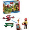 Image de Playmobil City Action Brandweer Blusdrone speelgoed met waterkanon.