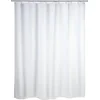 Image de WENKO Anti-schimmel douchegordijn wit 180x200cm polyester - Inclusief ophangringen - Waterdicht - Wasbaar - Sneldrogend