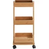 Image de WENKO Badkamerkast, badkamertrolley, bamboe, TORTONA, 18 x 71,5 x 31 cm