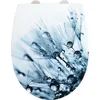 Image de WENKO WC bril Sereno - Thermoplast met structuurprint - Easy-Close softclose sluiting - Fix-Clip bevestiging afklikbaar in RVS - belastbaar tot 350 kg - Toiletbril decor met structuur - Toiletzitting met print