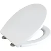 Image de WENKO WC bril Ostuni - wit Thermoplast - Easy-Close softclose sluiting - Fix-Clip bevestiging afklikbaar - Toiletbril - Toiletzitting - Wit